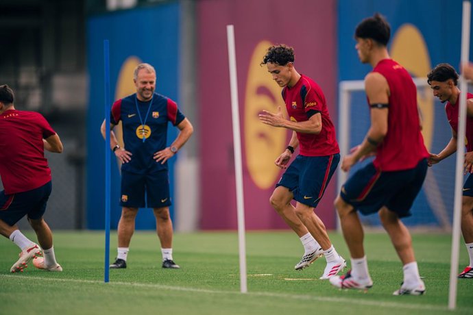 Entrenamiento del FC Barcelona en la pretemporada 2026/27