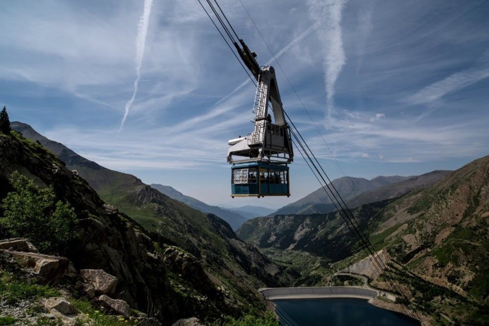 El teleférico de la Vall Fosca (Lleida)