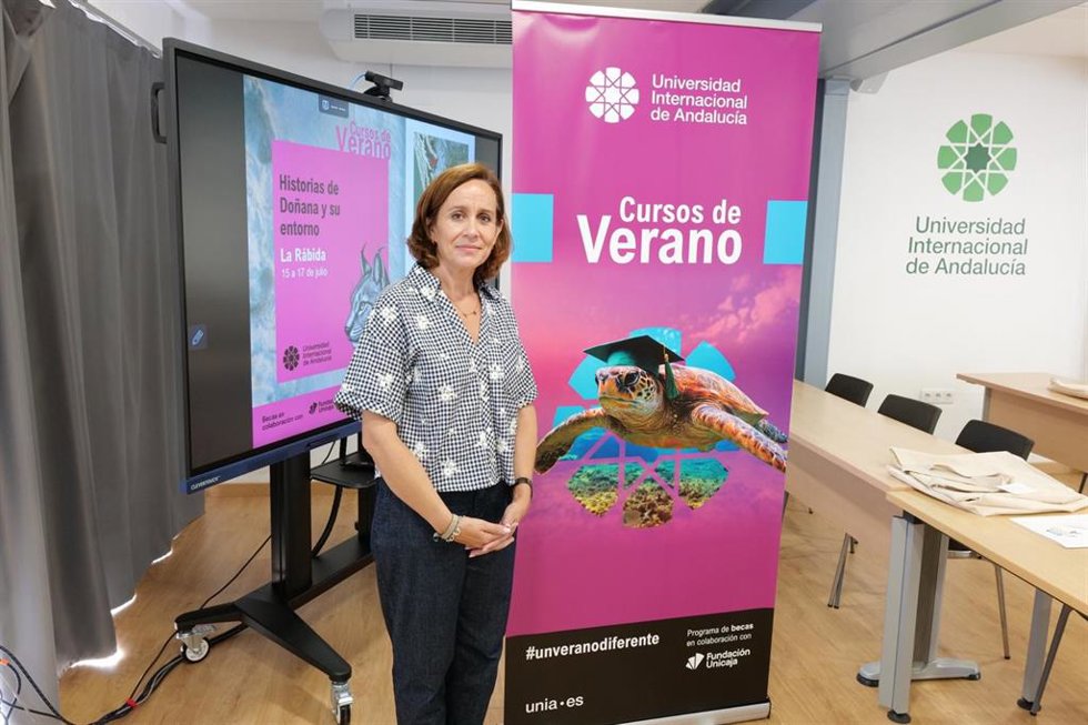 La directora del curso 'Historias de Doñana y su entorno', Elisa Romero