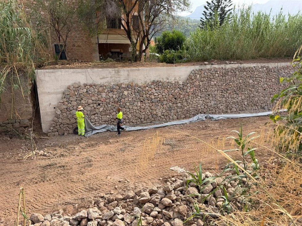 Obras en el Torrent Major de Sóller