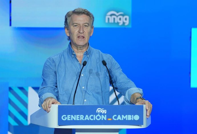 El president del PP, Alberto Núñez Feijóo 