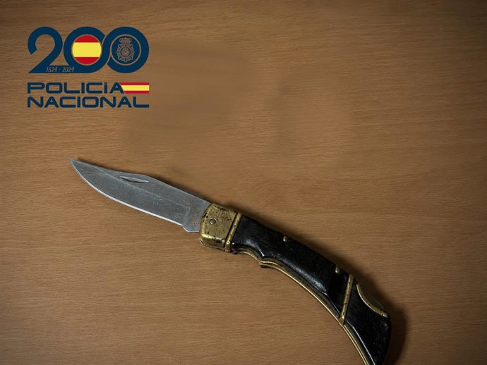 Cuchillo incautado en Eivissa