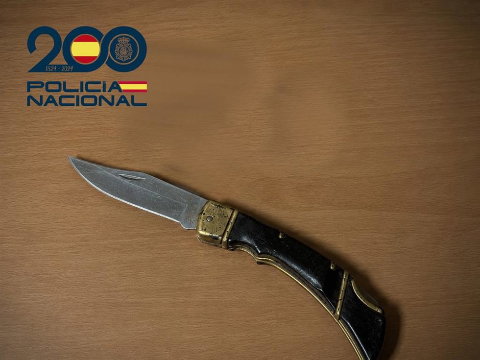 Cuchillo incautado en Eivissa