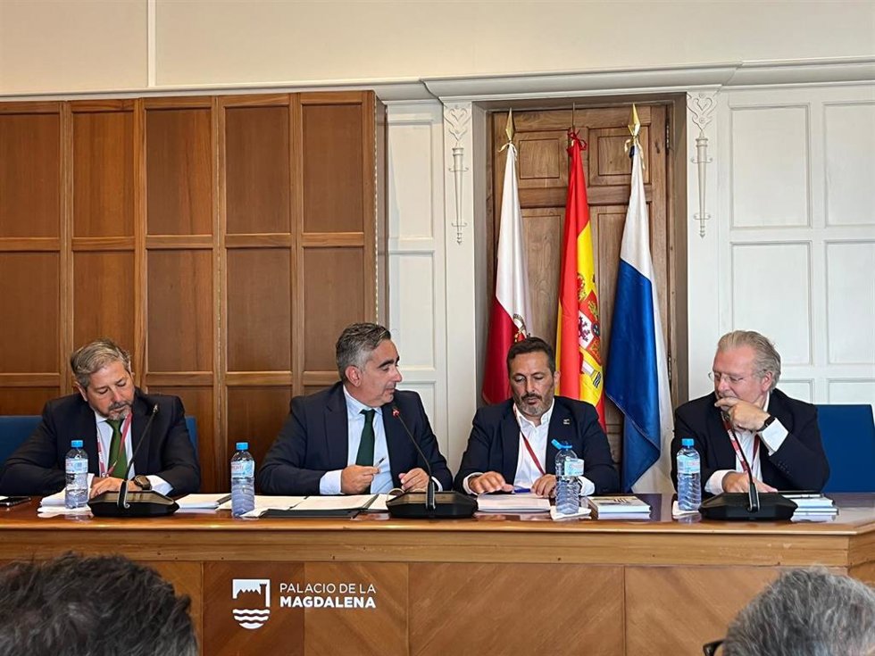 El presidente de la Federación de Asociaciones Inmobiliarias (FAI), José María Alfaro, en la UIMP