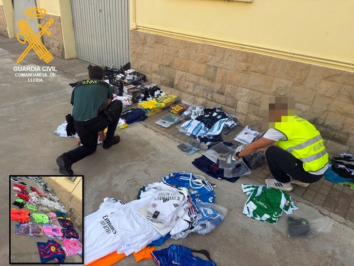 La roba confiscada a Torrefarrera (Lleida)