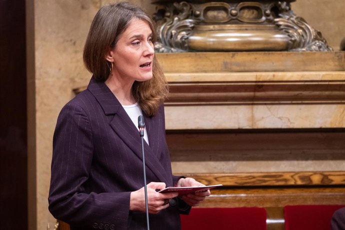 Archivo - La líder dels Comuns al Parlament, Jéssica Albiach