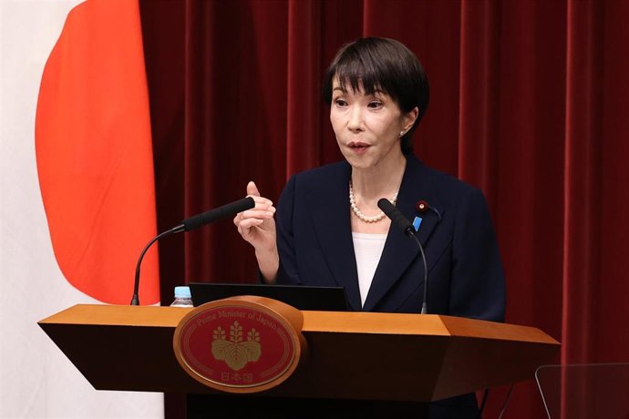 Archivo - La primera ministra de Japón, Sanae Takaichi.