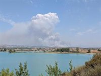 Vecinos de Uncastillo reciben un ES-ALERT para desalojar el municipio por el incendio de Orés