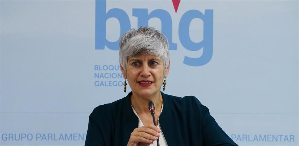 La portavoz de Lingua del BNG, Mercedes Queixas.