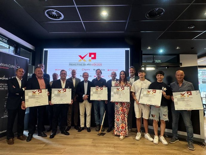 Galardonados con los premios Pyme del Año León 2026.