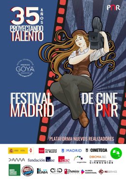 Cartel de la 35 edición del Festival de Cine de Madrid.