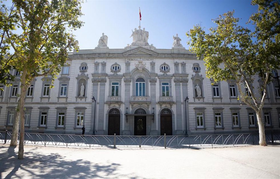 Archivo - Fachada de la sede del Tribunal Supremo