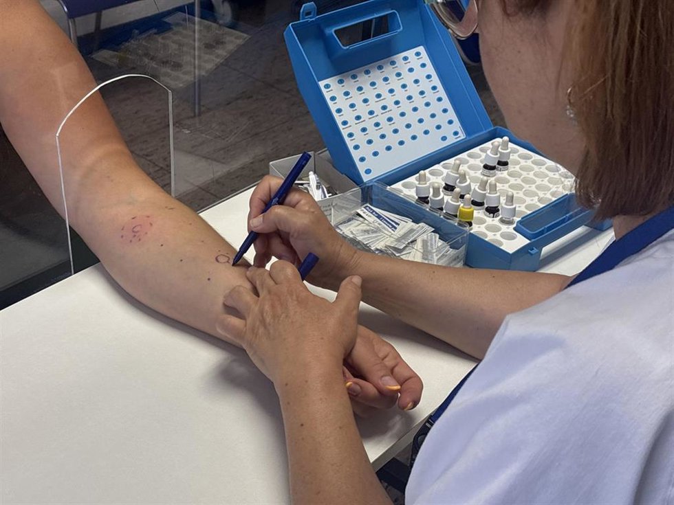 Pruebas de alergias en el Hospital de La Candelaria