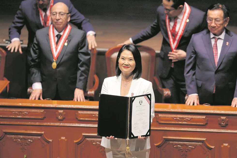 La presidenta electa de Perú, Keiko Fujimori.