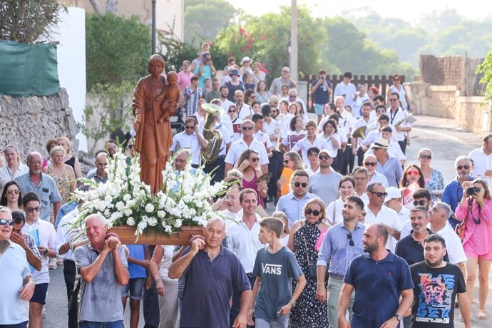 Procesión de la Virgen del Carmen en Cala Figuera.