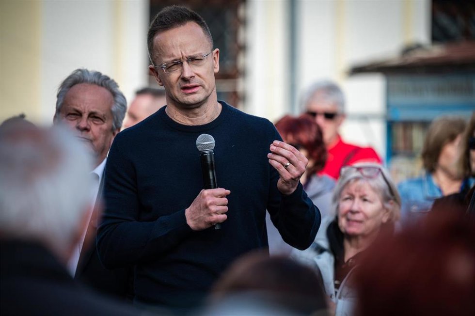 Archivo - El exministro de Exteriores húngaro Péter Szijjarto en una imagen de archivo