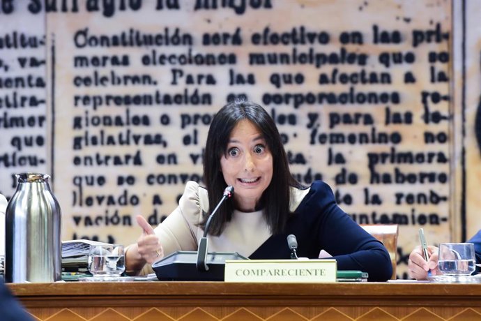 Archivo - Arquivo - A diretora-geral da Guarda Civil, Mercedes González Fernández, comparece perante a Comissão de Assuntos Internos do Senado, em 16 de junho de 2026, em Madri (Espanha). Mercedes González comparece no Senado para prestar informações e re