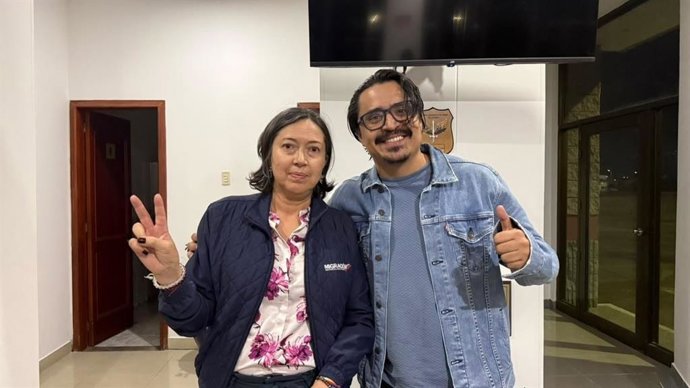 El activista colombiano Beto Coral a su regreso a Colombia
