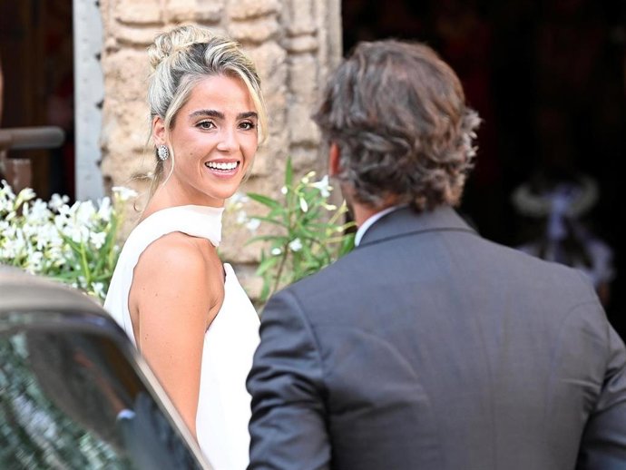 Paty Sánchez-Flores el día de su boda