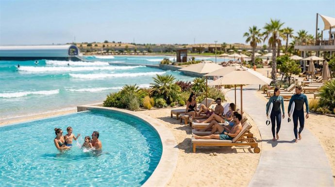Foto del proyecto de la futura playa de olas artificial Gemswell Surf Madrid.