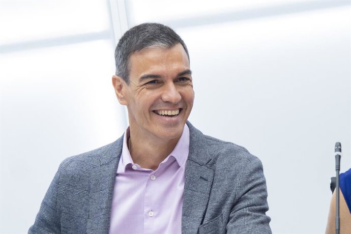 El secretario general del PSOE y presidente del Gobierno, Pedro Sánchez, en una reunión de la Ejecutiva Federal.
