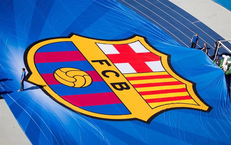 Archivo - Escudo del FC Barcelona