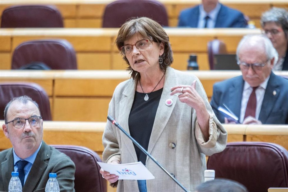 Archivo - La senadora del BNG, Carme da Silva, durante una sesión.
