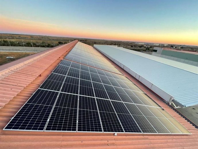 Archivo - Placas solares.