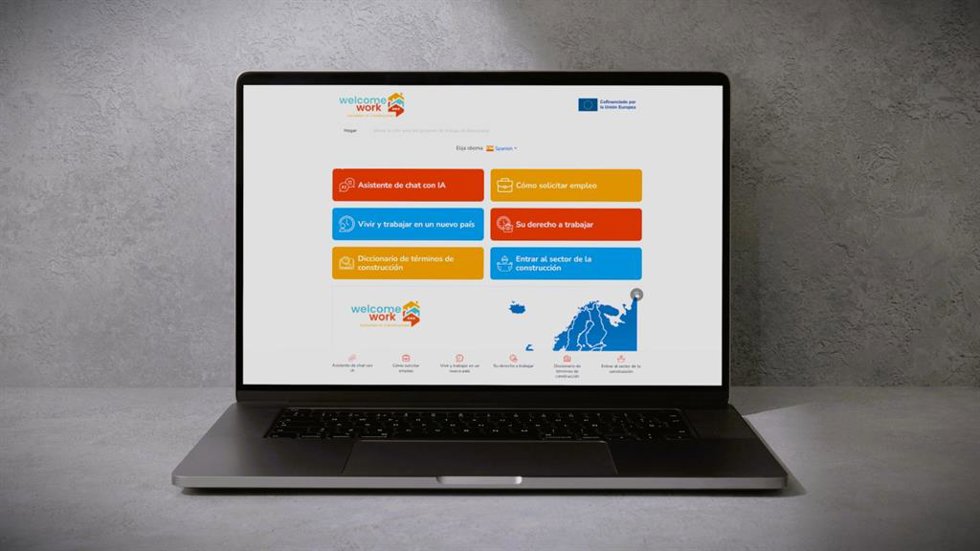 Aplicación móvil de Welcome Work para la inserción laboral de personas refugiadas en la construcción.