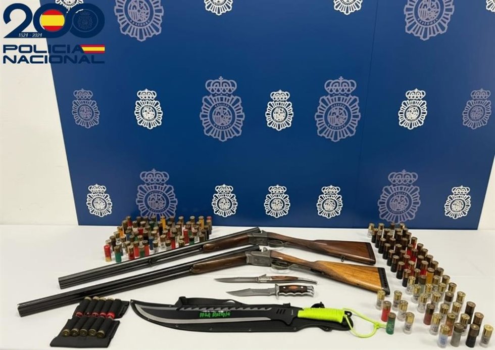 Armas y munición intervenida