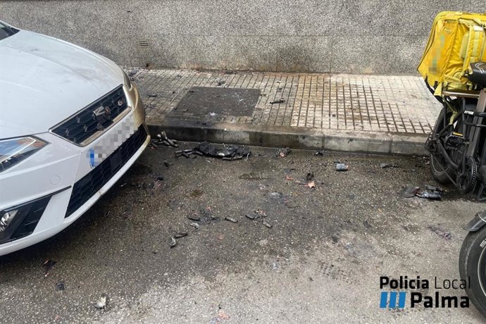 Explosión batería bici