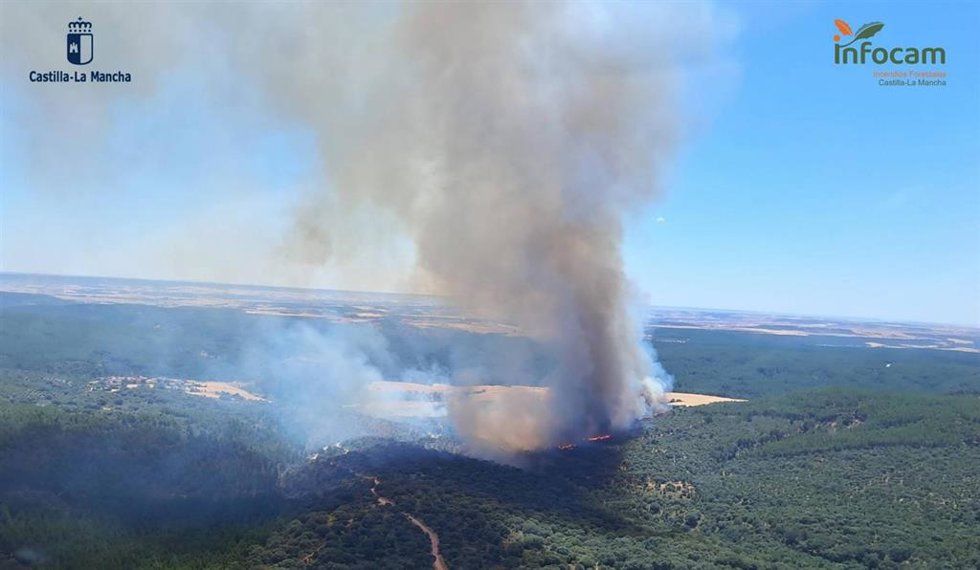Incendio en La Mierla