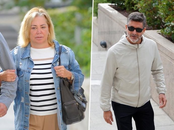 Belén Esteban y Toño Sanchís cuando se celebró su juicio