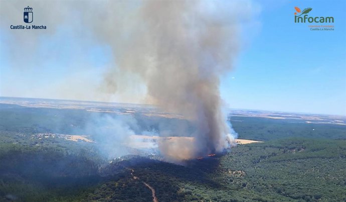 Incendio de La Mierla en Guadalajara