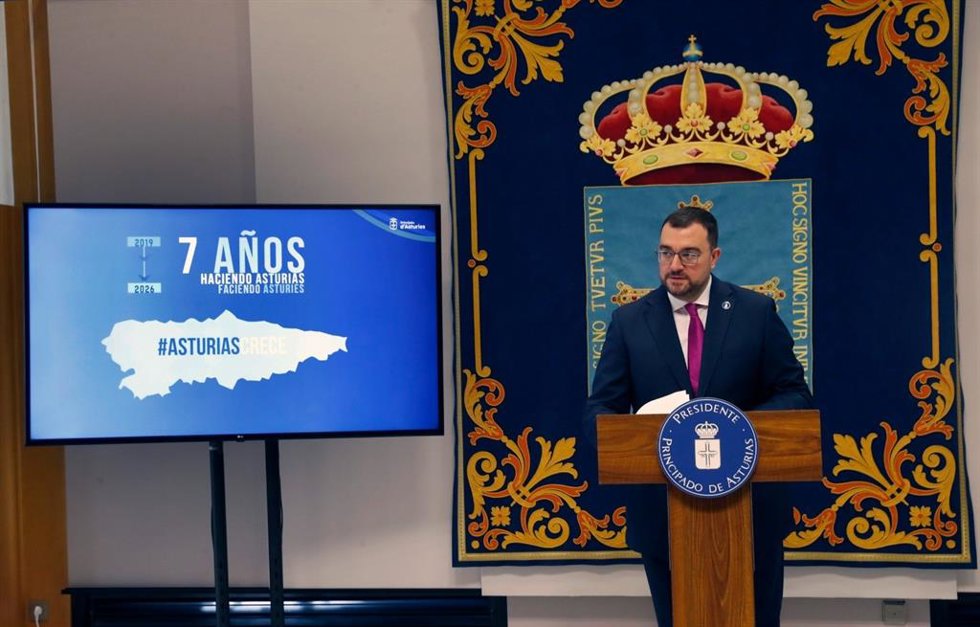 El presidente del Principado, Adrián Barbón.