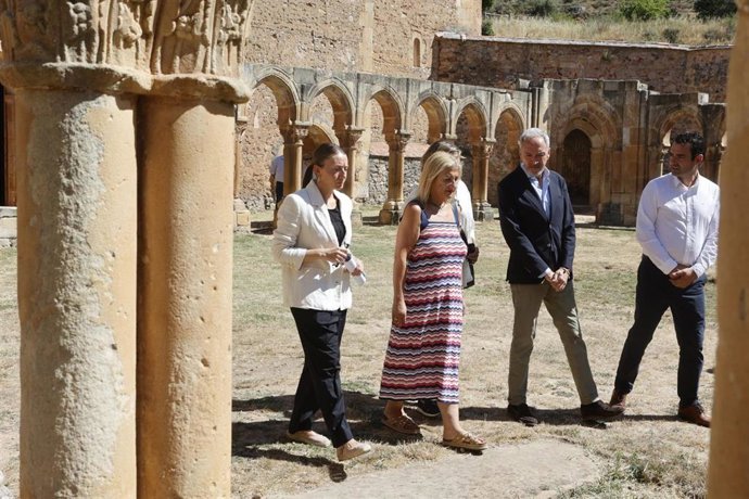 El consejero de Cultura, Turismo y Deporte de la Junta de Castilla y León, Alberto Díaz Pico, en su primera visita como consejero a la provincia de Soria