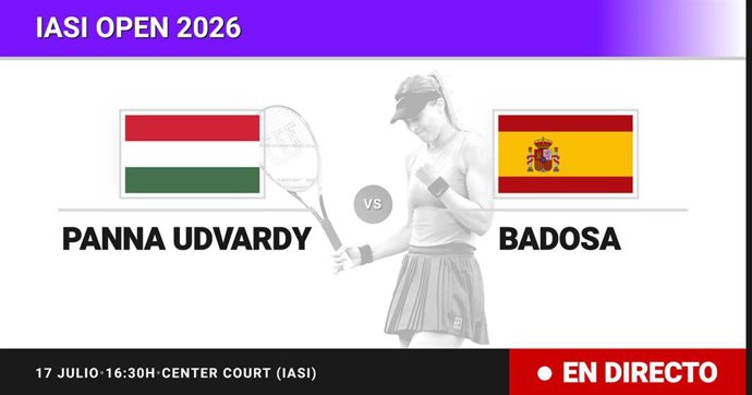 Panna Udvardy - Paula Badosa: resumen y estadísticas del partido de Cuartos de final de Iasi Open