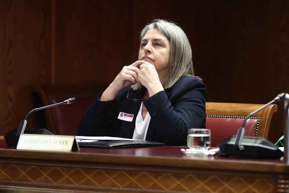 Archivo - La esposa de Santos Cerdán, Francisca Muñoz Cano,comparece ante la Comisión de Investigación del ‘caso Koldo’, en el Senado, a 16 de abril de 2026, en Madrid (España). 