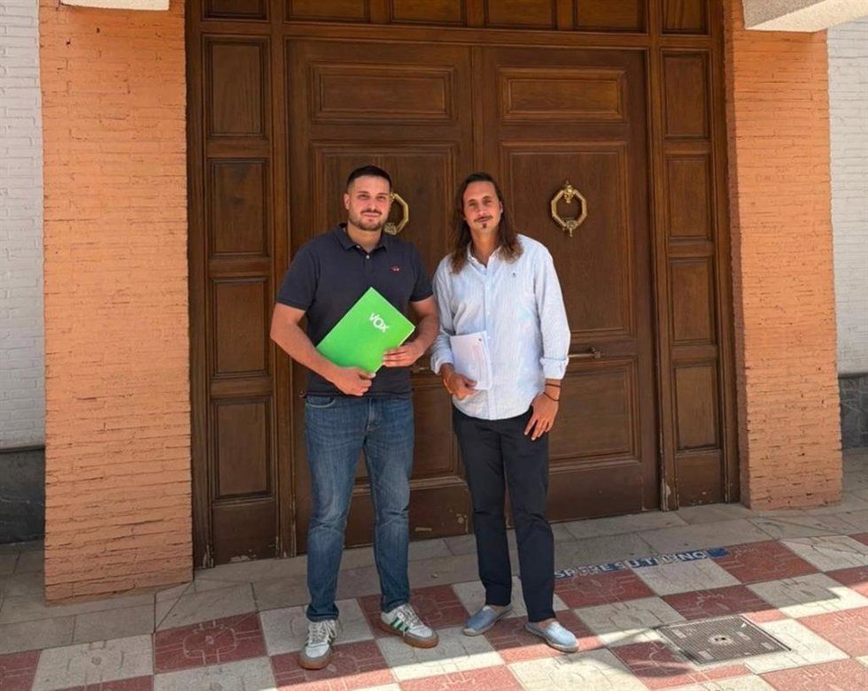 Ediles del grupo municipal de Vox en el Ayuntamiento de Churriana de la Vega.