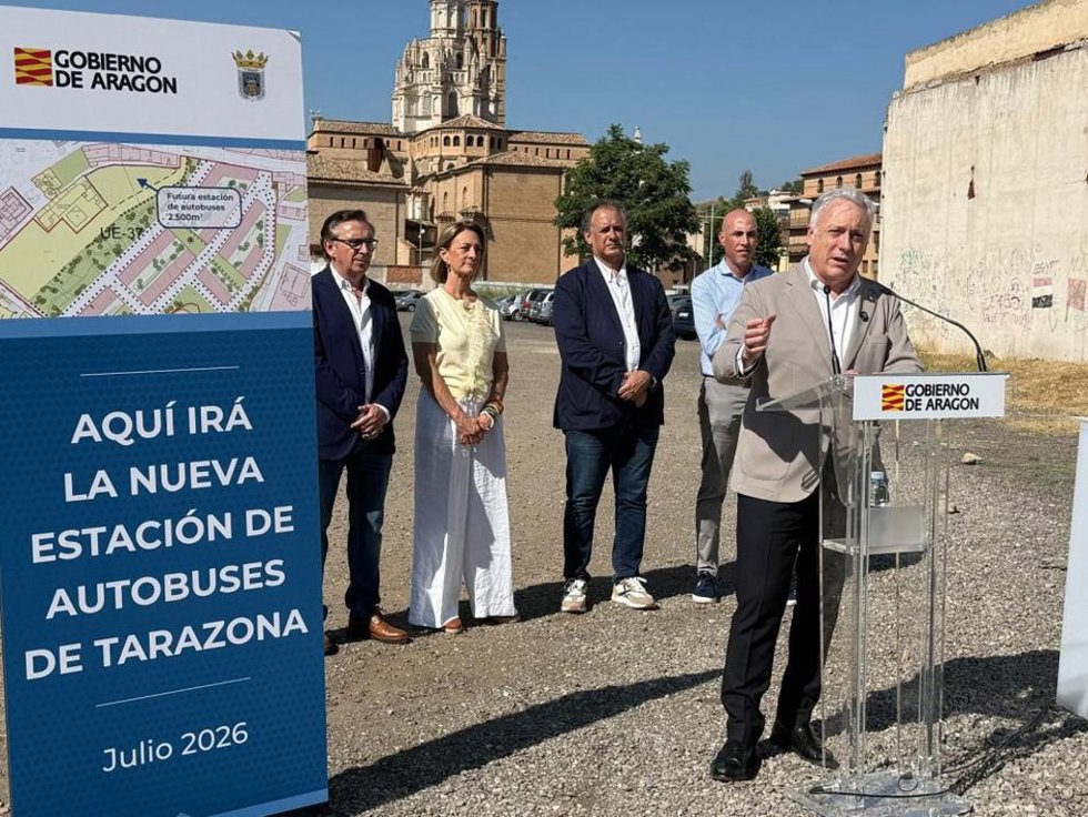 El Gobierno de Aragón y Ayuntamiento de Tarazona impulsan la construcción de una nueva estación de autobuses