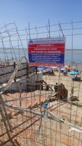Punta Umbría (Huelva) prohíbe el acceso a unos 800 metros de la playa de El Portil por el "grave proceso de erosión"
