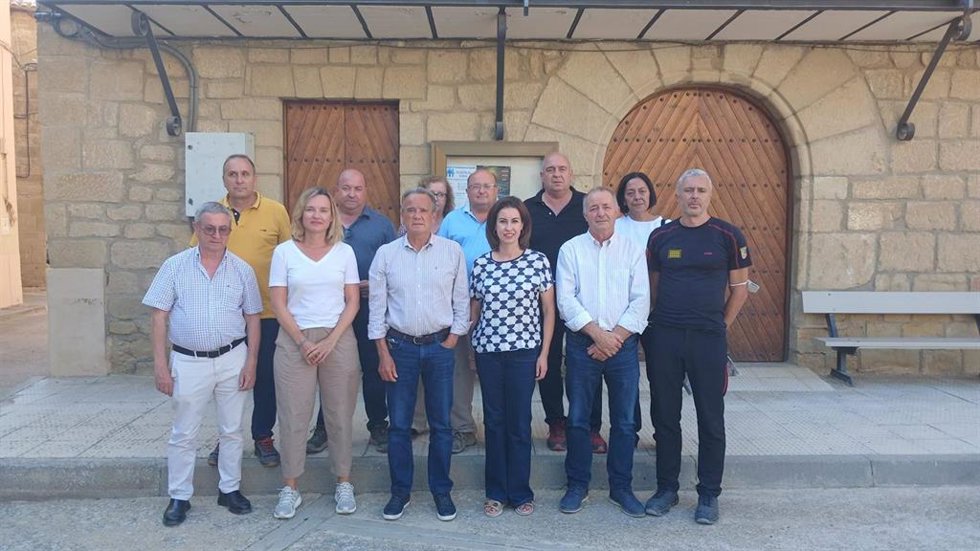 El presidente de la DPZ se ha reunido con los alcaldes de los municipios afectados por el incendio de Orés.