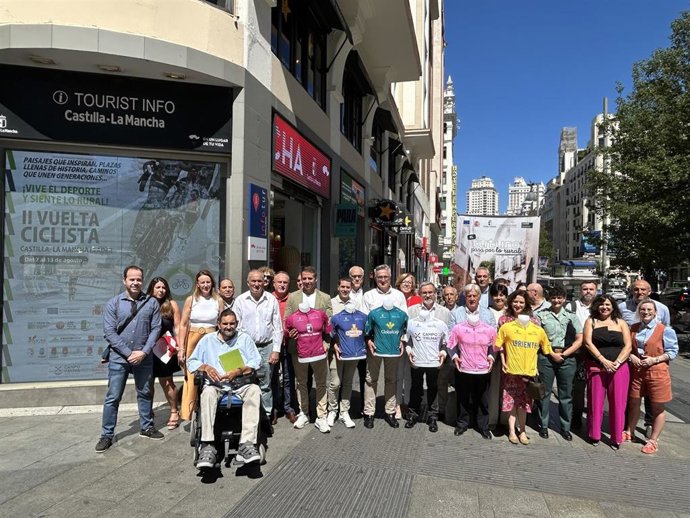 La II Vuelta Ciclista a Castilla-La Mancha LEADER, la única 100% rural, se presenta en Madrid