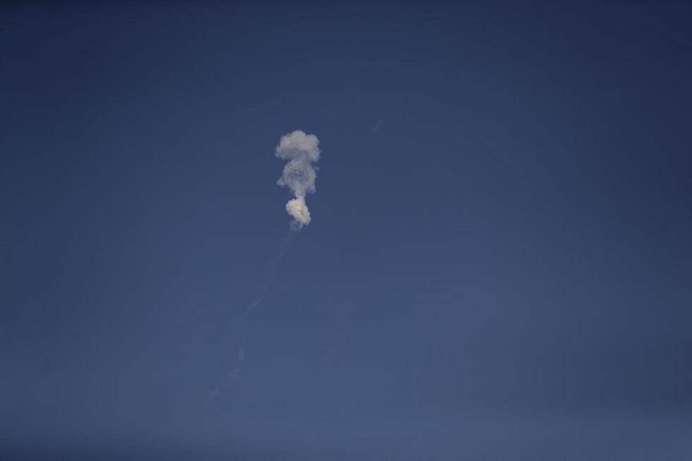 Misiles sobre Doha, tras las explosiones producidas durante un ataque con misiles.