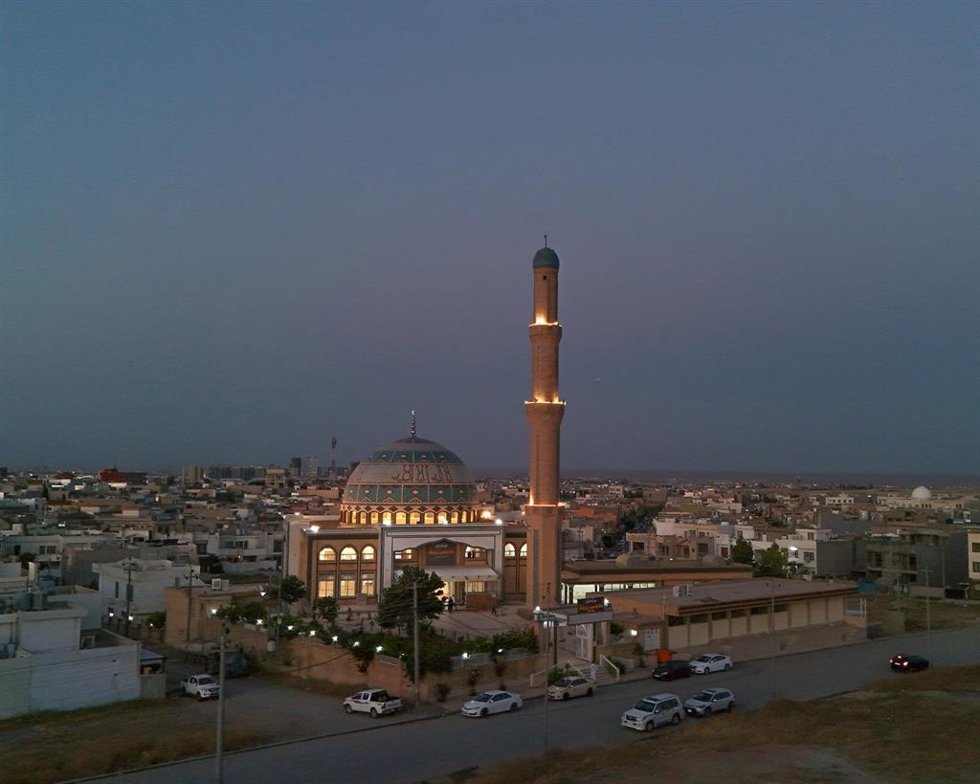 Archivo - Mezquita en la ciudad de Erbil, en el Kurdistán iraquí.