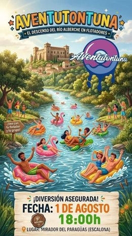 Descenso del río Alberche en flotador en Escalona en una nueva edición de 'Aventutontuna'