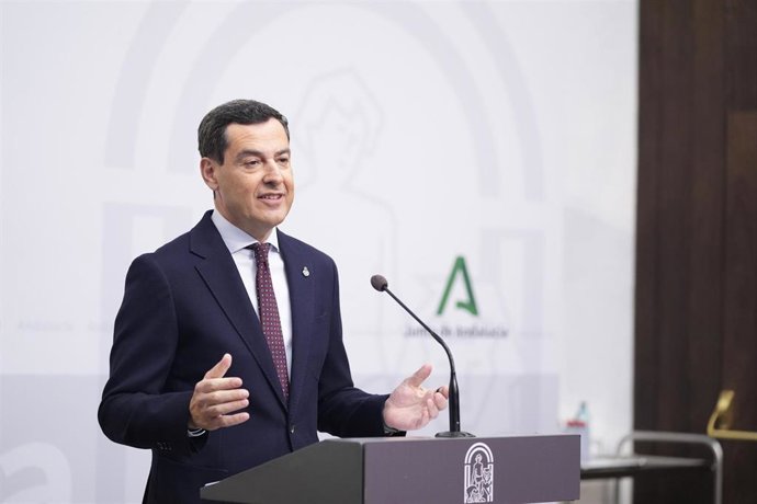 El presidente de la Junta de Andalucía, Juanma Moreno, en imagen de archivo.