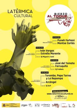 Cartel del festival flamenco Bierzo al Toque, que tendrá lugar en Ponferrada (León) entre los días 22 y 26 de julio.