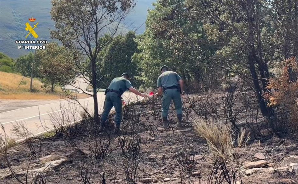 Detenido un hombre e investigado otro por presuntamente provocar 15 incendios en la provincia de Zamora