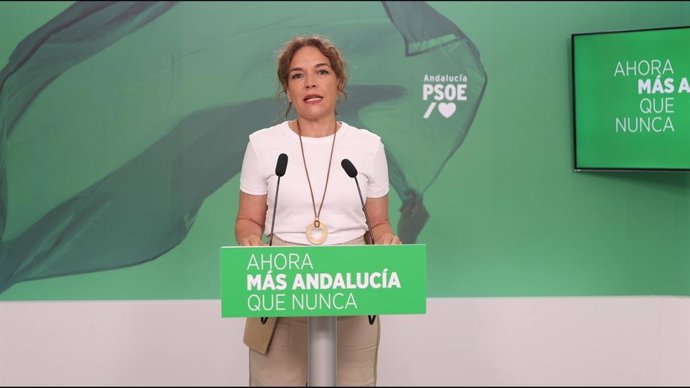La secretaria de Política Europea e Internacional y Cooperación del PSOE-A, Lina Gálvez.